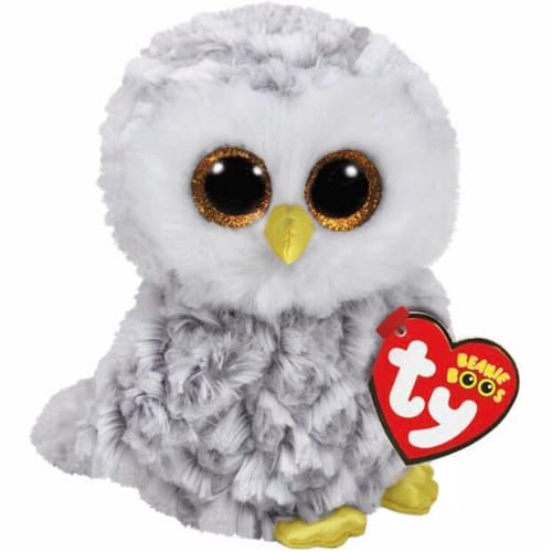 TY Owlette White Owl – Beanie Boos - Cozy Plush Pick