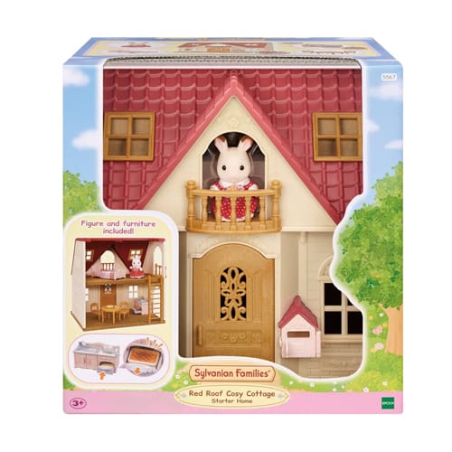 Sylvanian Families Red Roof Cosy Cottage Starter Home - Creative Play Time